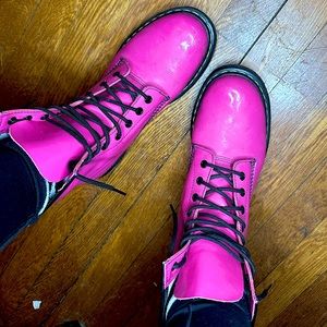 Pink Patent Leather Dr Martens (Doc Martens)